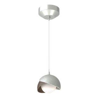 Hubbardton Forge - 161183-SKT-STND-82-05-GG0711 - Brooklyn Double Shade Low Voltage Mini Pendant - Brooklyn - Vintage Platinum