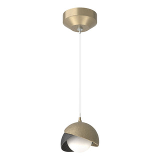 Hubbardton Forge - 161183-SKT-STND-84-10-GG0711 - Brooklyn Double Shade Low Voltage Mini Pendant - Brooklyn - Soft Gold