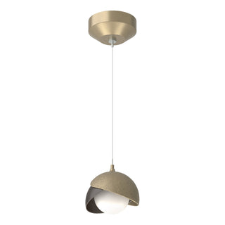 Hubbardton Forge - 161183-SKT-STND-84-14-GG0711 - Brooklyn Double Shade Low Voltage Mini Pendant - Brooklyn - Soft Gold