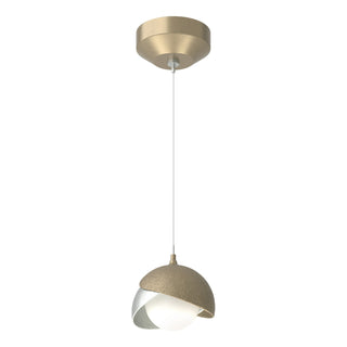 Hubbardton Forge - 161183-SKT-STND-84-82-GG0711 - Brooklyn Double Shade Low Voltage Mini Pendant - Brooklyn - Soft Gold