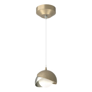 Hubbardton Forge - 161183-SKT-STND-84-85-GG0711 - Brooklyn Double Shade Low Voltage Mini Pendant - Brooklyn - Soft Gold