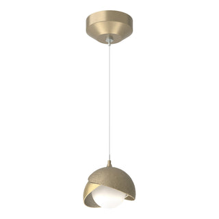 Hubbardton Forge - 161183-SKT-STND-84-86-GG0711 - Brooklyn Double Shade Low Voltage Mini Pendant - Brooklyn - Soft Gold