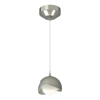 Hubbardton Forge - 161183-SKT-STND-85-82-GG0711 - Brooklyn Double Shade Low Voltage Mini Pendant - Brooklyn - Sterling