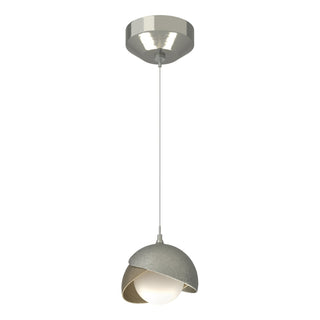 Hubbardton Forge - 161183-SKT-STND-85-84-GG0711 - Brooklyn Double Shade Low Voltage Mini Pendant - Brooklyn - Sterling