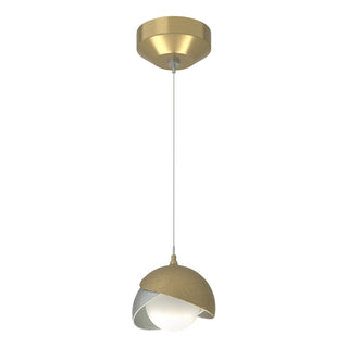 Hubbardton Forge - 161183-SKT-STND-86-82-GG0711 - Brooklyn Double Shade Low Voltage Mini Pendant - Brooklyn - Modern Brass