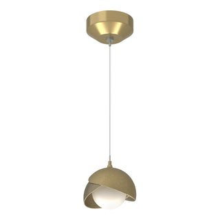Hubbardton Forge - 161183-SKT-STND-86-84-GG0711 - Brooklyn Double Shade Low Voltage Mini Pendant - Brooklyn - Modern Brass