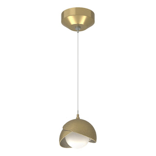 Hubbardton Forge - 161183-SKT-STND-86-86-GG0711 - Brooklyn Double Shade Low Voltage Mini Pendant - Brooklyn - Modern Brass