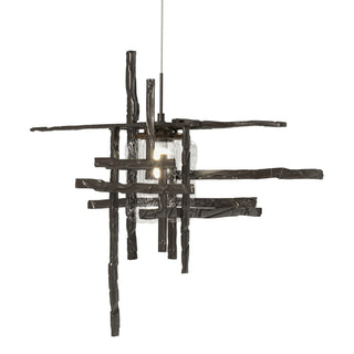 Hubbardton Forge - 161184-SKT-STND-14-II0728 - Tura Seeded Glass Low Voltage Mini Pendant - Tura - Oil Rubbed Bronze