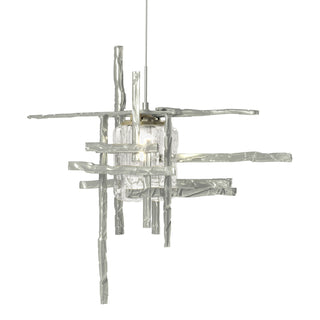 Hubbardton Forge - 161184-SKT-STND-82-II0728 - Tura Seeded Glass Low Voltage Mini Pendant - Tura - Vintage Platinum
