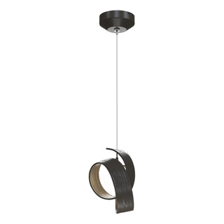 Hubbardton Forge - 161186-SKT-STND-07-GG0711 - Riza Low Voltage Mini Pendant - Riza - Dark Smoke