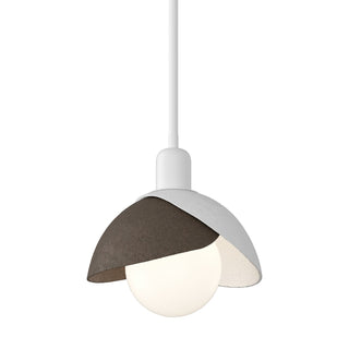 Hubbardton Forge - 181183-SKT-MULT-02-05 - Brooklyn Double Shade Mini Pendant - Brooklyn - White