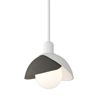 Hubbardton Forge - 181183-SKT-MULT-02-07 - Brooklyn Double Shade Mini Pendant - Brooklyn - White