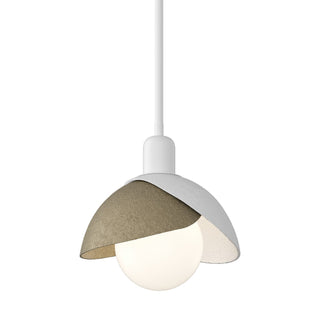 Hubbardton Forge - 181183-SKT-MULT-02-84 - Brooklyn Double Shade Mini Pendant - Brooklyn - White