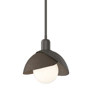 Hubbardton Forge - 181183-SKT-MULT-07-05 - Brooklyn Double Shade Mini Pendant - Brooklyn - Dark Smoke