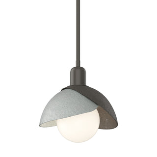 Hubbardton Forge - 181183-SKT-MULT-07-82 - Brooklyn Double Shade Mini Pendant - Brooklyn - Dark Smoke