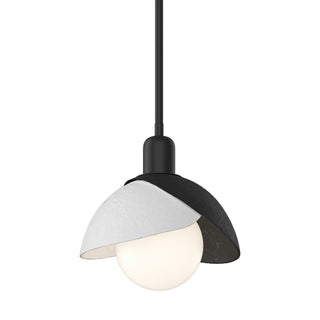 Hubbardton Forge - 181183-SKT-MULT-10-02 - Brooklyn Double Shade Mini Pendant - Brooklyn - Black