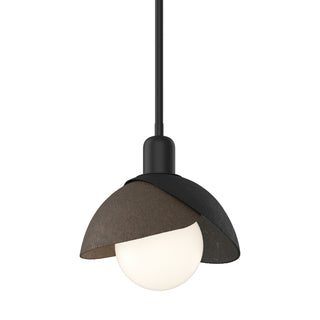 Hubbardton Forge - 181183-SKT-MULT-10-05 - Brooklyn Double Shade Mini Pendant - Brooklyn - Black