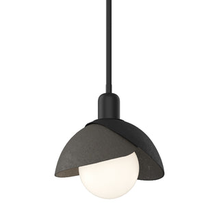 Hubbardton Forge - 181183-SKT-MULT-10-07 - Brooklyn Double Shade Mini Pendant - Brooklyn - Black