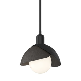 Hubbardton Forge - 181183-SKT-MULT-10-14 - Brooklyn Double Shade Mini Pendant - Brooklyn - Black