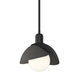 Hubbardton Forge - 181183-SKT-MULT-10-20 - Brooklyn Double Shade Mini Pendant - Brooklyn - Black