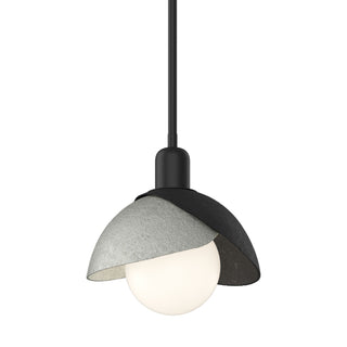 Hubbardton Forge - 181183-SKT-MULT-10-85 - Brooklyn Double Shade Mini Pendant - Brooklyn - Black