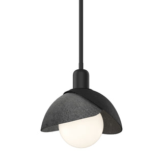 Hubbardton Forge - 181183-SKT-MULT-10-89 - Brooklyn Double Shade Mini Pendant - Brooklyn - Black