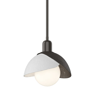 Hubbardton Forge - 181183-SKT-MULT-14-02 - Brooklyn Double Shade Mini Pendant - Brooklyn - Oil Rubbed Bronze