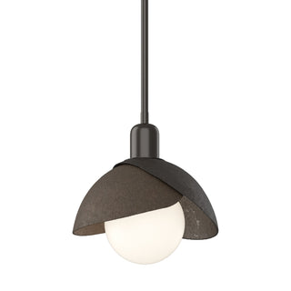 Hubbardton Forge - 181183-SKT-MULT-14-05 - Brooklyn Double Shade Mini Pendant - Brooklyn - Oil Rubbed Bronze
