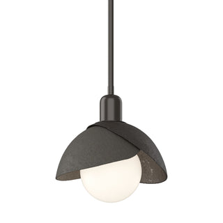 Hubbardton Forge - 181183-SKT-MULT-14-07 - Brooklyn Double Shade Mini Pendant - Brooklyn - Oil Rubbed Bronze