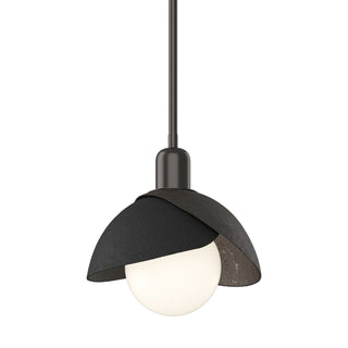 Hubbardton Forge - 181183-SKT-MULT-14-10 - Brooklyn Double Shade Mini Pendant - Brooklyn - Oil Rubbed Bronze