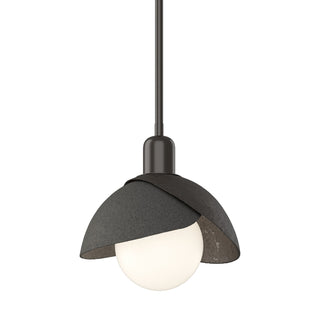 Hubbardton Forge - 181183-SKT-MULT-14-20 - Brooklyn Double Shade Mini Pendant - Brooklyn - Oil Rubbed Bronze