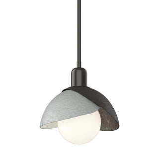 Hubbardton Forge - 181183-SKT-MULT-14-82 - Brooklyn Double Shade Mini Pendant - Brooklyn - Oil Rubbed Bronze