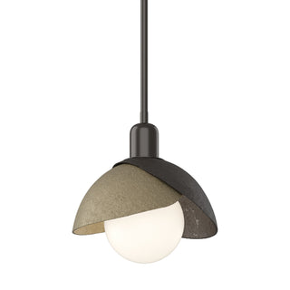 Hubbardton Forge - 181183-SKT-MULT-14-84 - Brooklyn Double Shade Mini Pendant - Brooklyn - Oil Rubbed Bronze