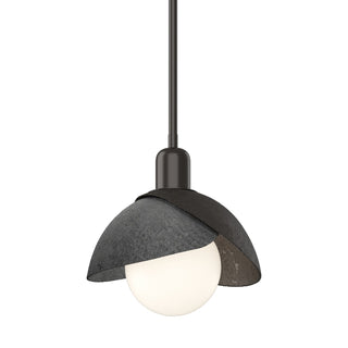 Hubbardton Forge - 181183-SKT-MULT-14-89 - Brooklyn Double Shade Mini Pendant - Brooklyn - Oil Rubbed Bronze
