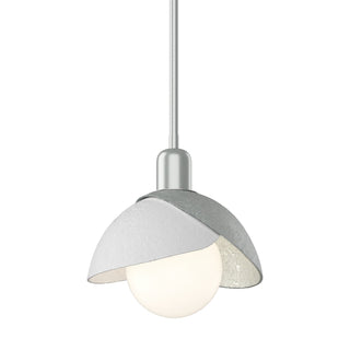 Hubbardton Forge - 181183-SKT-MULT-82-02 - Brooklyn Double Shade Mini Pendant - Brooklyn - Vintage Platinum