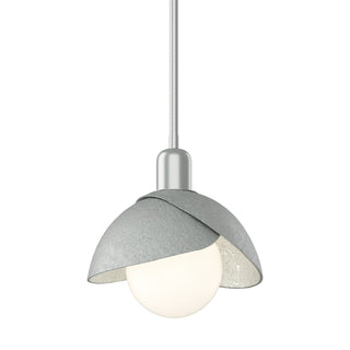 Hubbardton Forge - 181183-SKT-MULT-82-82 - Brooklyn Double Shade Mini Pendant - Brooklyn - Vintage Platinum