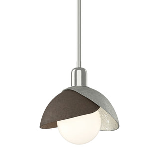 Hubbardton Forge - 181183-SKT-MULT-85-05 - Brooklyn Double Shade Mini Pendant - Brooklyn - Sterling