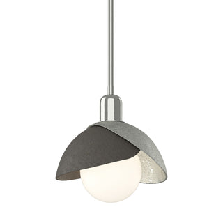 Hubbardton Forge - 181183-SKT-MULT-85-07 - Brooklyn Double Shade Mini Pendant - Brooklyn - Sterling