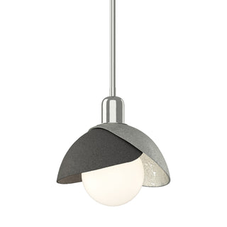 Hubbardton Forge - 181183-SKT-MULT-85-20 - Brooklyn Double Shade Mini Pendant - Brooklyn - Sterling
