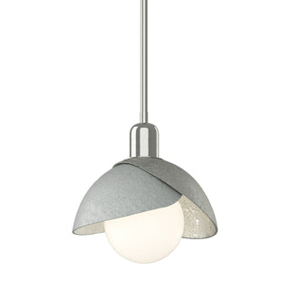 Hubbardton Forge - 181183-SKT-MULT-85-82 - Brooklyn Double Shade Mini Pendant - Brooklyn - Sterling