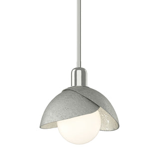 Hubbardton Forge - 181183-SKT-MULT-85-85 - Brooklyn Double Shade Mini Pendant - Brooklyn - Sterling