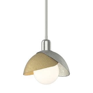 Hubbardton Forge - 181183-SKT-MULT-85-86 - Brooklyn Double Shade Mini Pendant - Brooklyn - Sterling