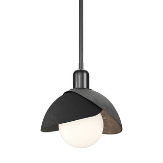 Hubbardton Forge - 181183-SKT-MULT-89-10 - Brooklyn Double Shade Mini Pendant - Brooklyn - Ink