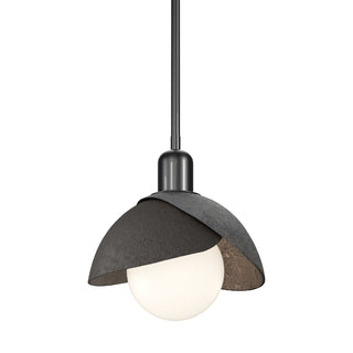 Hubbardton Forge - 181183-SKT-MULT-89-14 - Brooklyn Double Shade Mini Pendant - Brooklyn - Ink