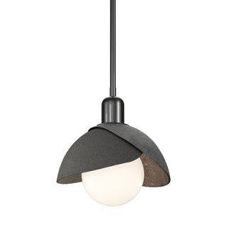 Hubbardton Forge - 181183-SKT-MULT-89-20 - Brooklyn Double Shade Mini Pendant - Brooklyn - Ink