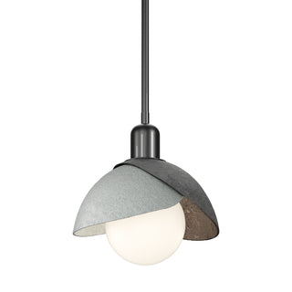Hubbardton Forge - 181183-SKT-MULT-89-82 - Brooklyn Double Shade Mini Pendant - Brooklyn - Ink