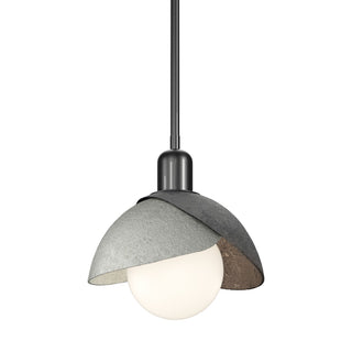 Hubbardton Forge - 181183-SKT-MULT-89-85 - Brooklyn Double Shade Mini Pendant - Brooklyn - Ink
