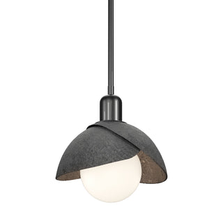 Hubbardton Forge - 181183-SKT-MULT-89-89 - Brooklyn Double Shade Mini Pendant - Brooklyn - Ink
