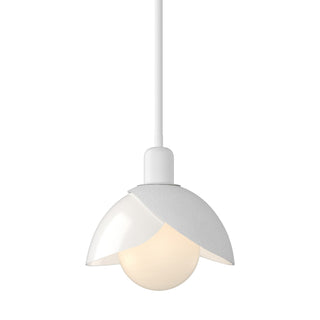 Hubbardton Forge - 181184-SKT-MULT-02-BB0757 - Brooklyn Double Shade Art Glass Mini Pendant - Brooklyn - White