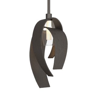 Hubbardton Forge - 186530-SKT-MULT-14-YE0377 - Corona Large Mini Pendant - Corona - Oil Rubbed Bronze